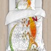 Juego de Funda Nórdica Ambesonne Batik, Gecko Doméstico