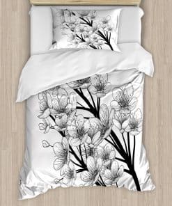 Juego de Funda Nórdica Ambesonne Black and White,