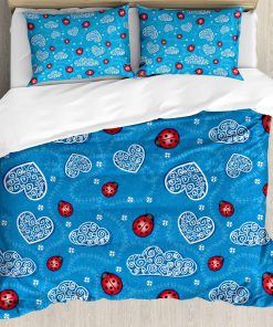 Set de Funda de Edredón Ambesonne Mariquitas, Mariquitas y