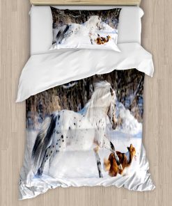 Juego de Funda Nórdica de Ambesonne, Appaloosa Pony y