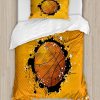 Set de Funda nórdica de Baloncesto Ambesonne, Baloncesto y