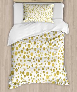 Juego de funda nórdica Ambesonne Polka Dots, Ilustración de