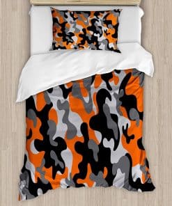 Juego de Funda Nórdica Ambesonne Camo, Diseño Moderno y