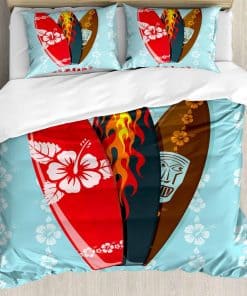 Juego de Funda Nórdica Ambesonne Surf, Ilustración de