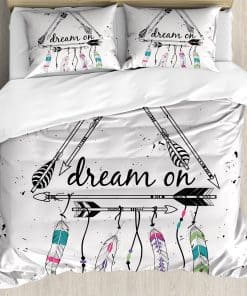 Set de Funda Nórdica Ambesonne Indie, Estilo Boho Flechas