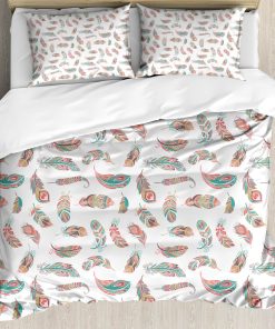 Juego de Funda nórdica Ambesonne Indie, Plumas Estilo