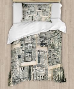 Juego de Funda Nórdica Antigua Ambesonne, Estilo Vintage en