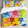 Juego de Funda Nórdica Ambesonne Hawaiian, Colorido