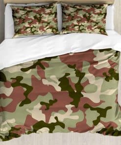 Set de Funda Nórdica Ambesonne Camo, Camuflaje Verde