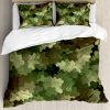 Juego de Funda nórdica Ambesonne Camo, Efecto de Vidrio