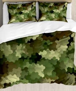 Juego de Funda nórdica Ambesonne Camo, Efecto de Vidrio