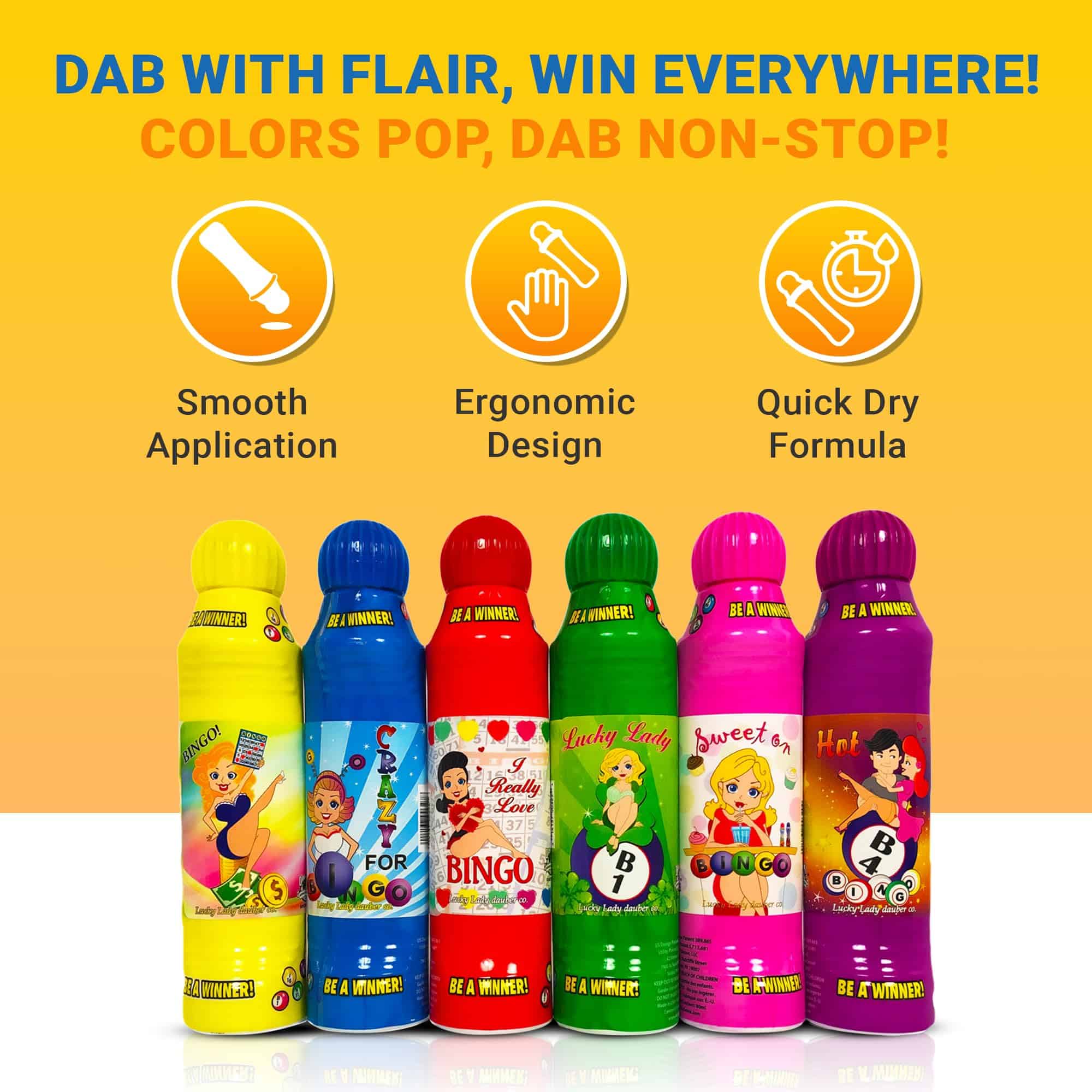 Bolsa de Bingo con Daubers de Lucky Lady Co. y Paquete de 6 - Imagen 4