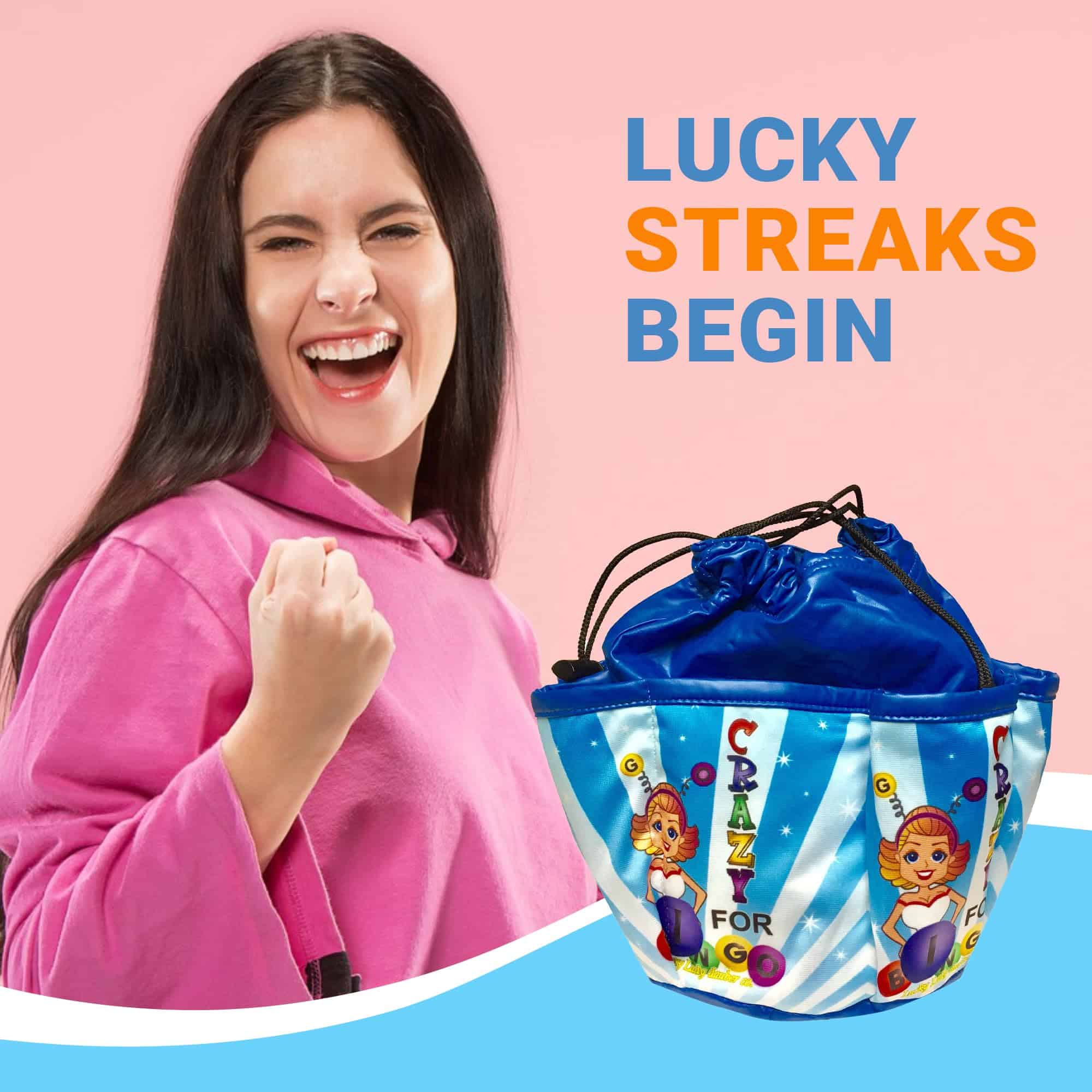 Bolsa de Bingo con Daubers de Lucky Lady Co. y Paquete de 6 - Imagen 6