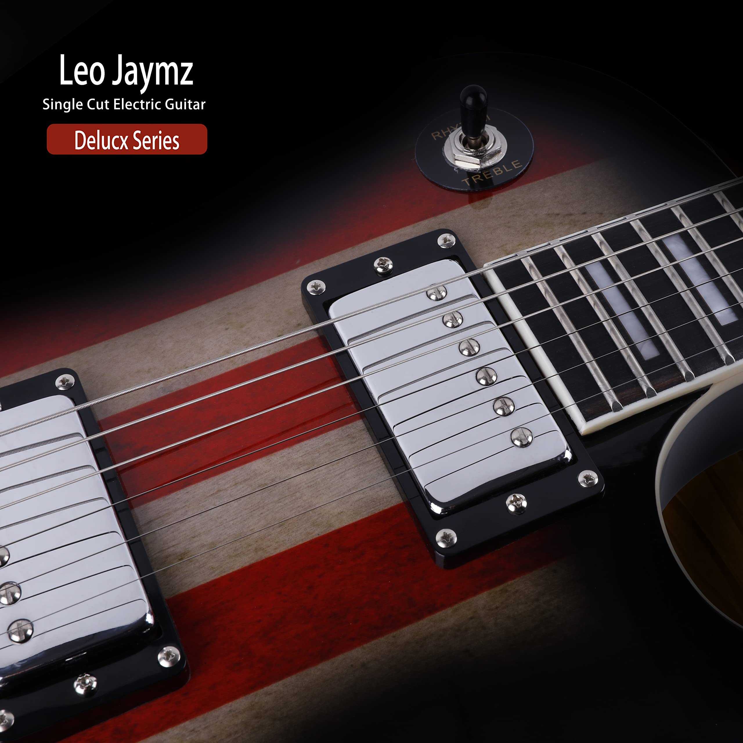 Leo Jaymz Guitarra Eléctrica Single Cut de Tamaño Completo - Imagen 5