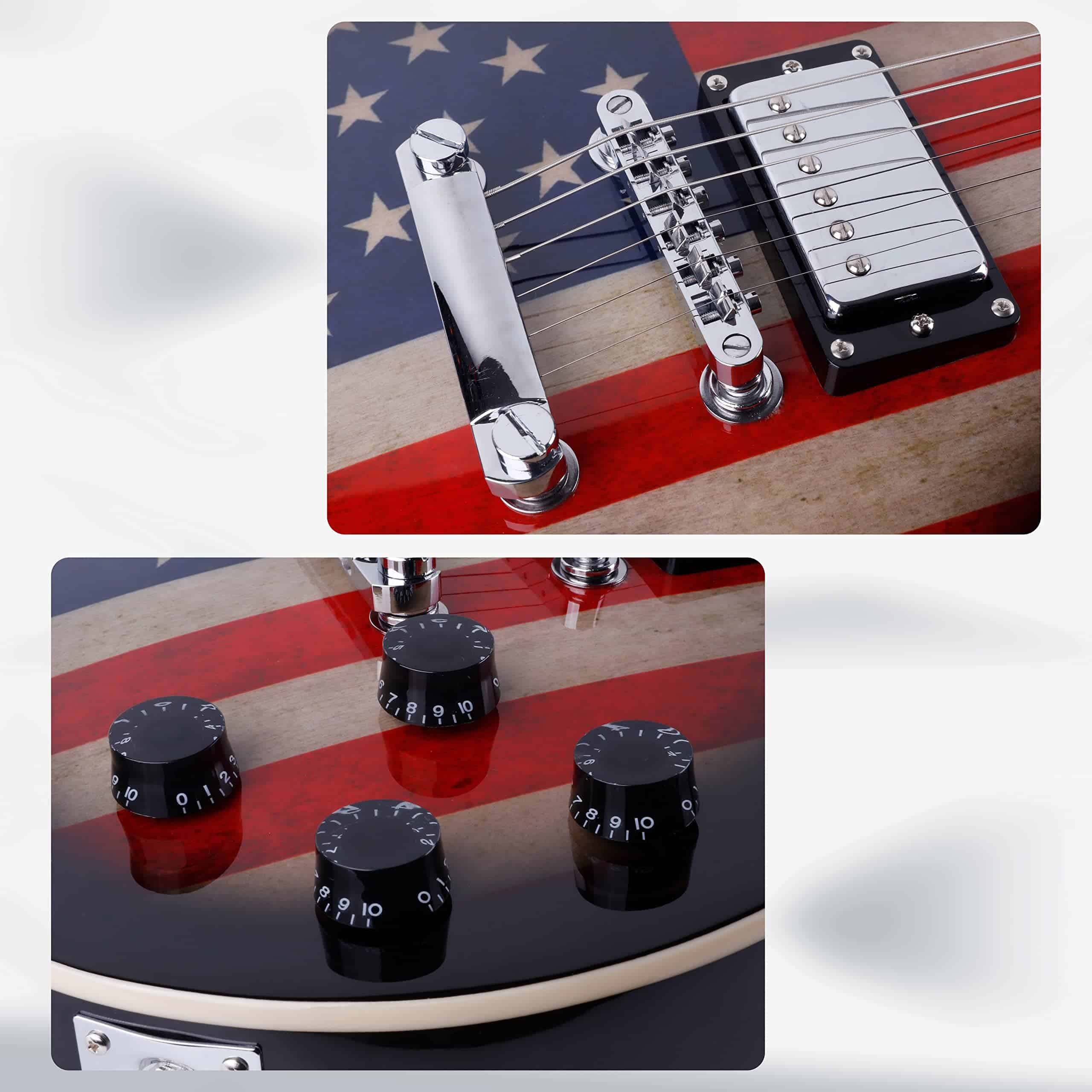 Leo Jaymz Guitarra Eléctrica Single Cut de Tamaño Completo - Imagen 7