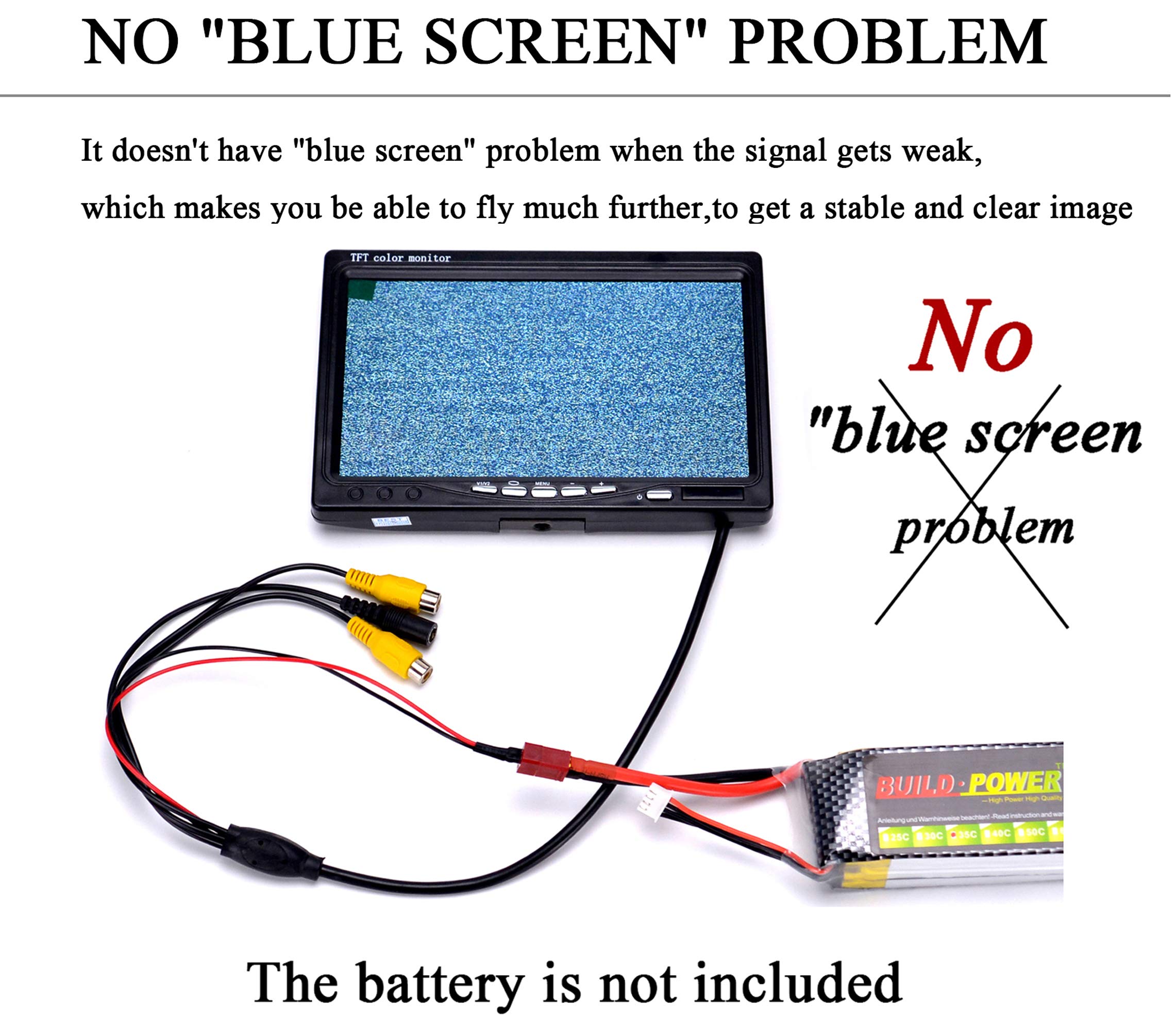Monitor FPVDrone RC 7 Pulgadas Monitor FPV 1024x600 - Imagen 3