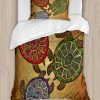 Juego de Funda de Edredón Ambesonne Turtle, 3 Tortugas