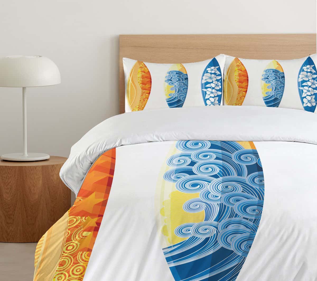 Juego de Funda Nórdica Ambesonne Surf, Coloridos Tablas de - Imagen 6