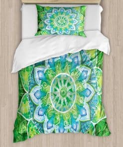 Juego de Funda nórdica Ambesonne Mandala, Grandes formas de