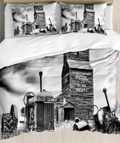 Juego de Funda Nórdica Industrial Ambesonne, Viejo Tractor