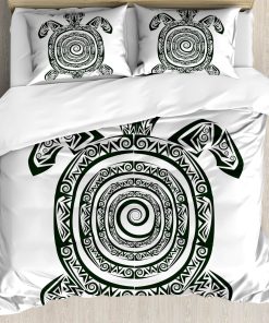 Juego de Funda nórdica de Tortuga Ambesonne, Estilo Maorí