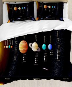 Juego de Funda Nórdica Ambesonne Espacio -Negro Azul