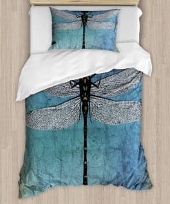 Juego de Funda Nórdica Ambesonne Dragonfly, Fondo Viejo