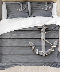 Juego de Funda Nórdica Ambesonne Anchor, Formas de Ancla de