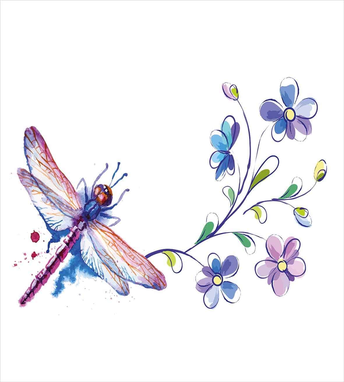 Juego de Funda nórdica Ambesonne Dragonfly, Insecto - Imagen 3