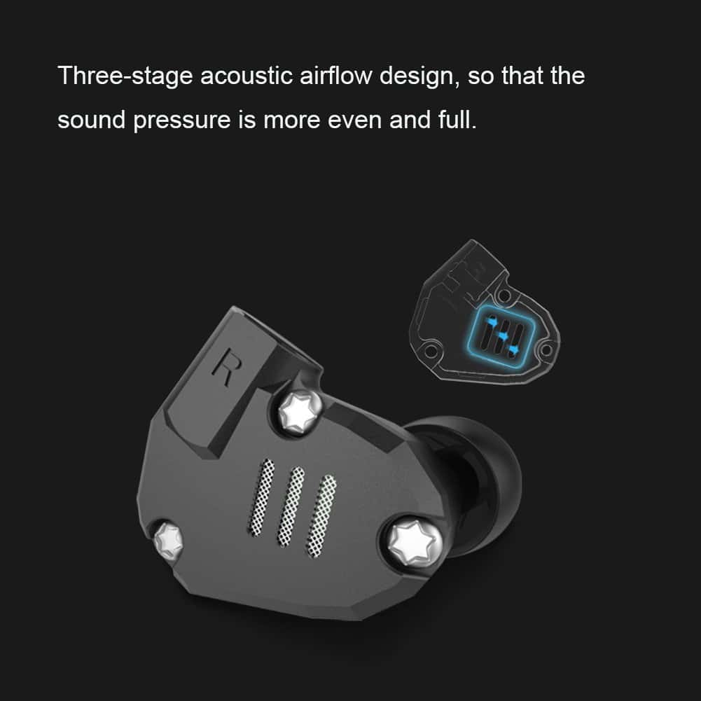 Audífonos de Cuatro Conductores, ERJIGO KZ ZS6 Alta - Imagen 7