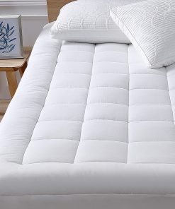 Top de cubierta de colchón gemelo con bolsillo profundo que