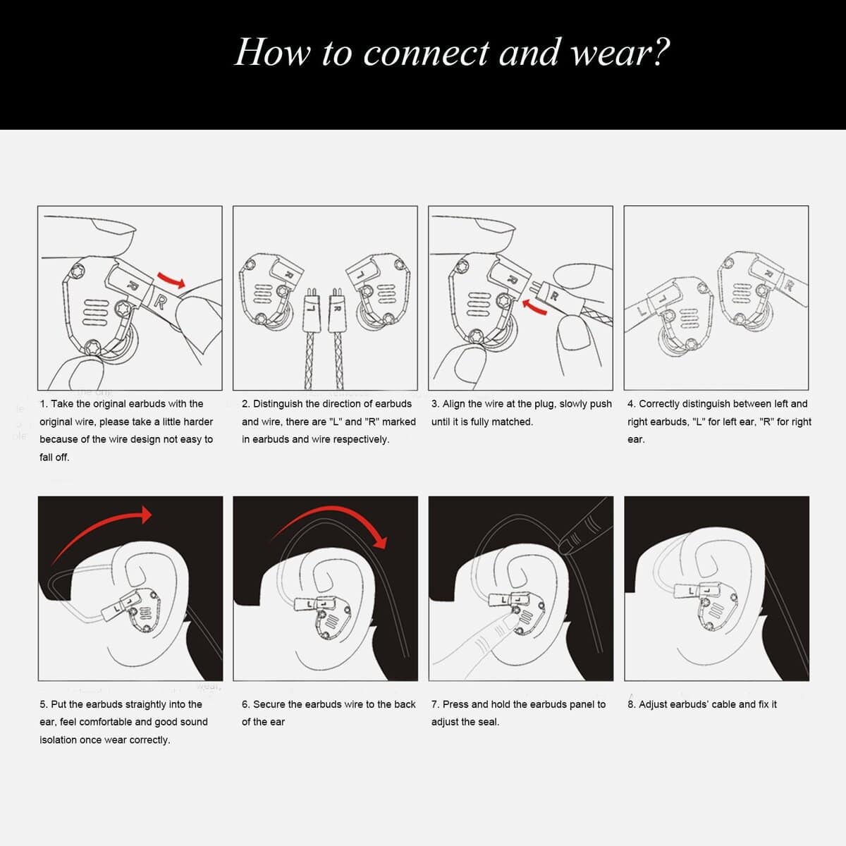 Audífonos Quad Driver, ERJIGO KZ ZS6 Alta Fidelidad con - Imagen 9