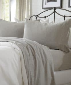 Juego de Sábanas de Jersey de Algodón Light Grey de 3