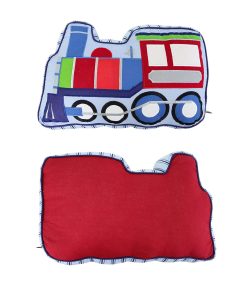 Almohada con forma de tren decorativa acolchada para niños