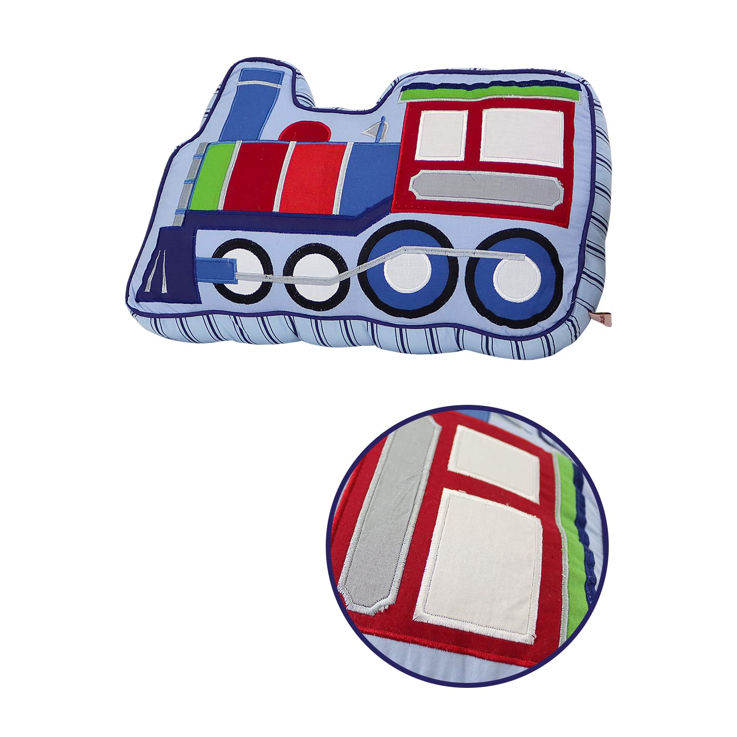Almohada con forma de tren decorativa acolchada para niños - Imagen 7