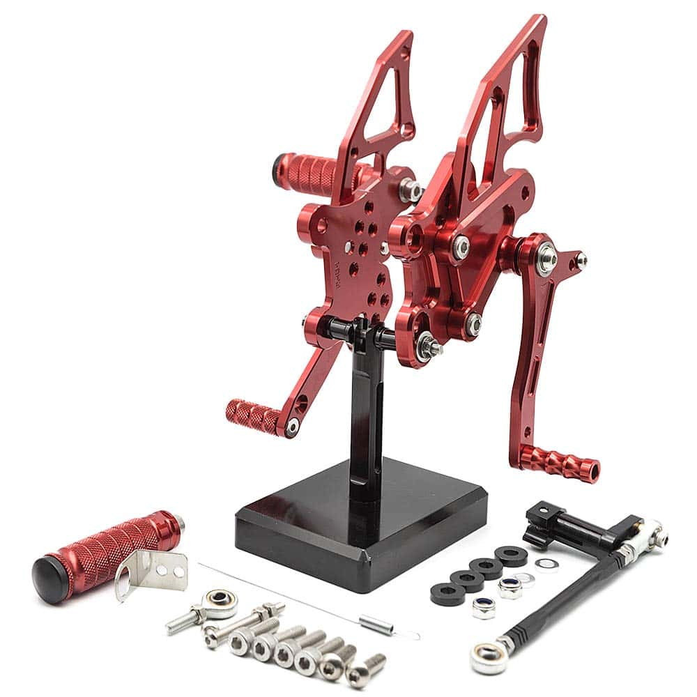 FXCNC CNC Billet Reposapiés de Motocicleta Reposapiés