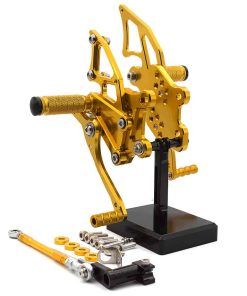 FXCNC CNC Billet Reposapiés para Motocicleta Traseros