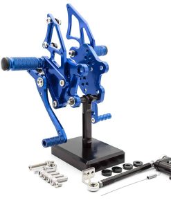 FXCNC CNC Moto Reposapiés traseros de aluminio ajustables