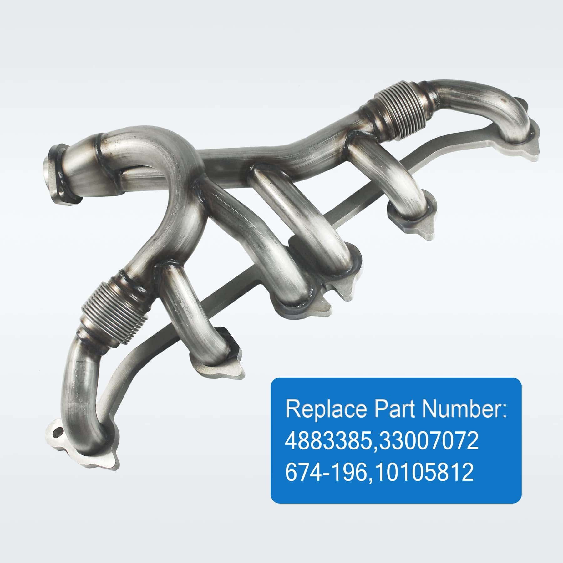 JDMSPEED Nuevo Kit de Colector de Escape de Acero - Imagen 5