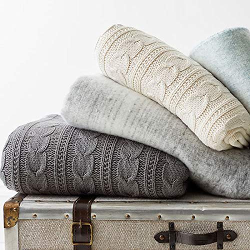 Manta de Punto con Forro Sherpa Brandream para Cama Sofá - Imagen 5