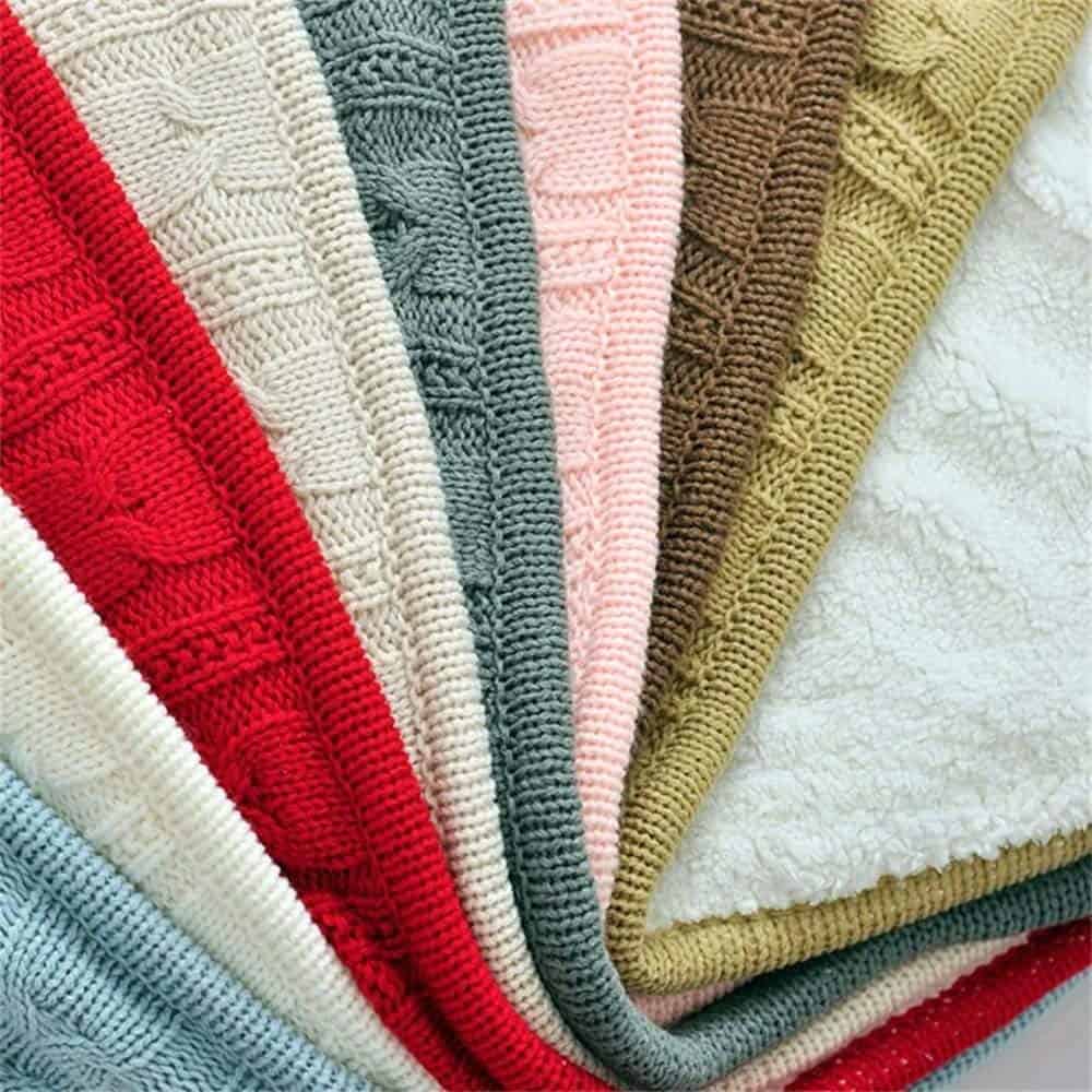 Manta de Punto con Forro Sherpa Brandream para Cama Sofá - Imagen 9