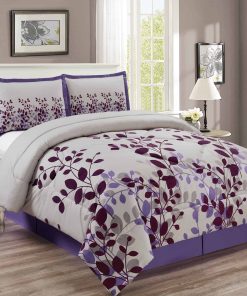 Juego de Edredón Estampado de 4 Piezas Grand Linen