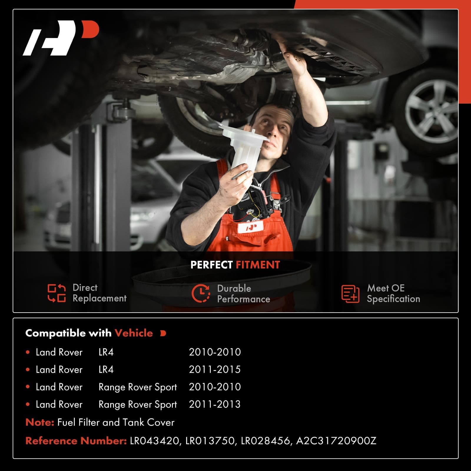 Filtro de Combustible Trasero Compatible con Land Rover - Imagen 3