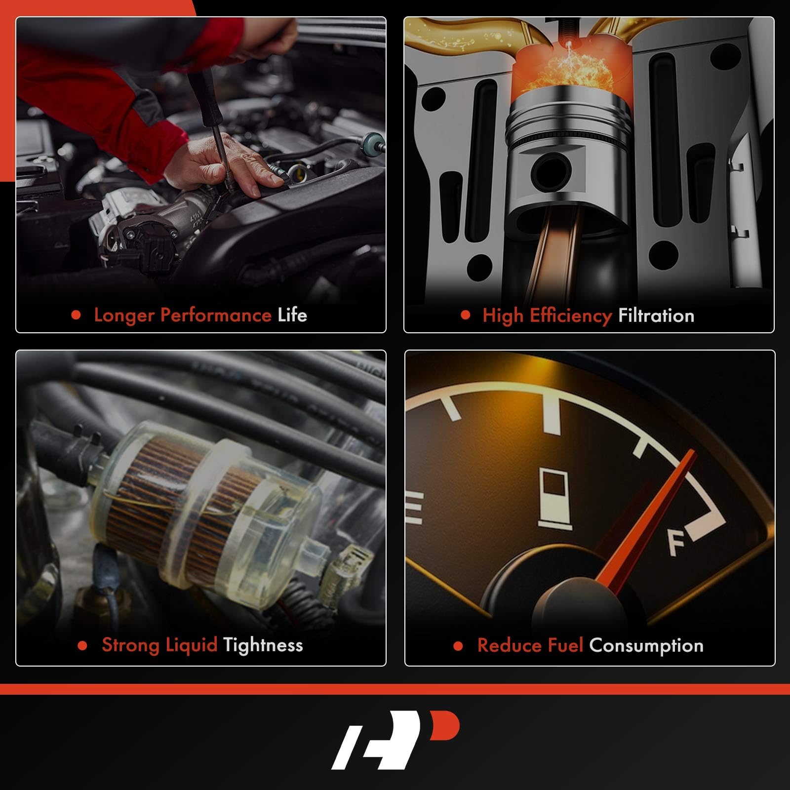 A-Premium Ensamble de Filtro de Combustible Trasero Derecho - Imagen 7