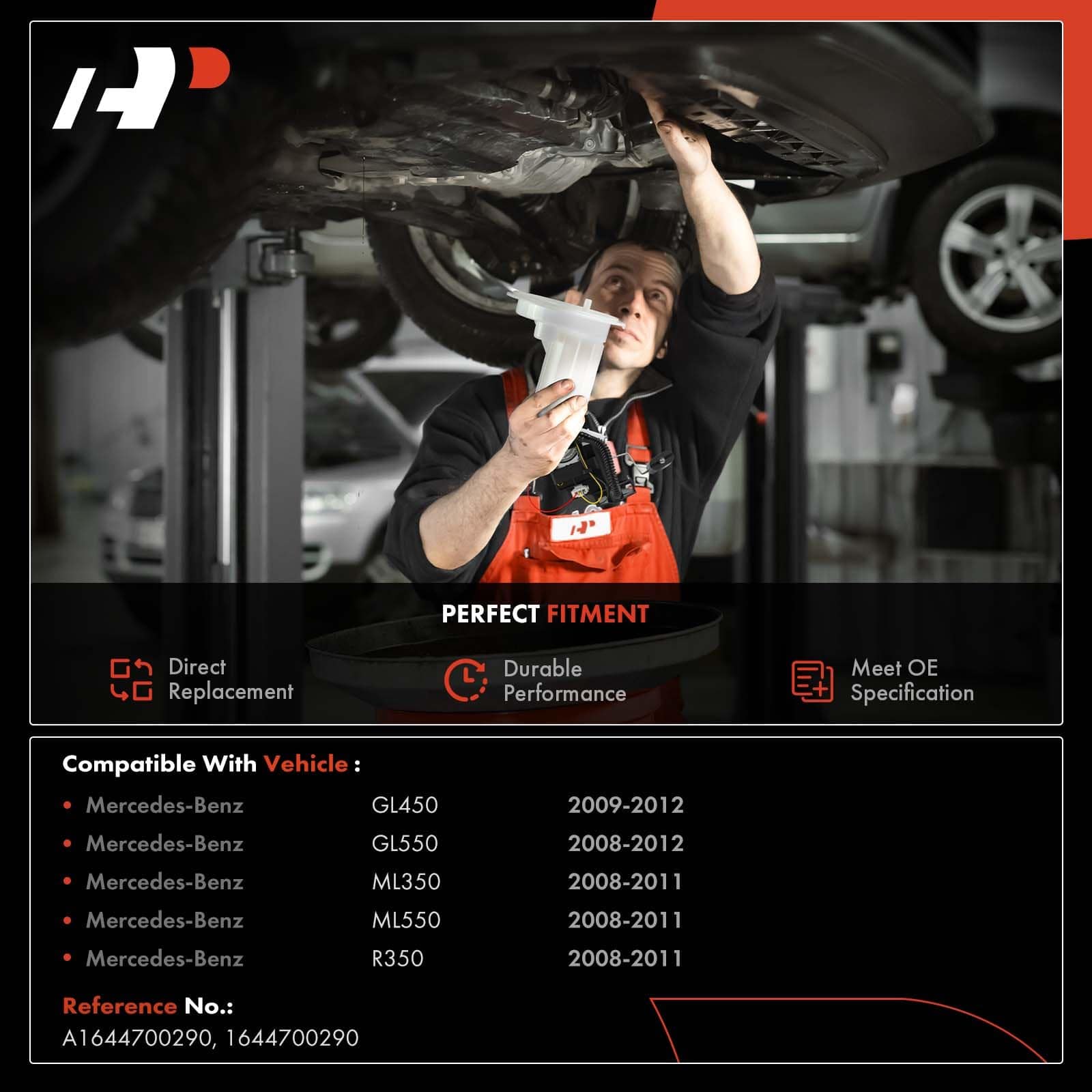 Ensamblaje del Filtro de Combustible Trasero Compatible con - Imagen 3