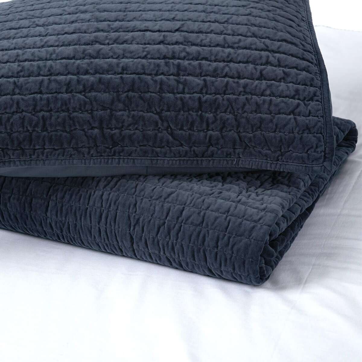 Colcha de terciopelo de algodón real reversible Elegant - Imagen 7