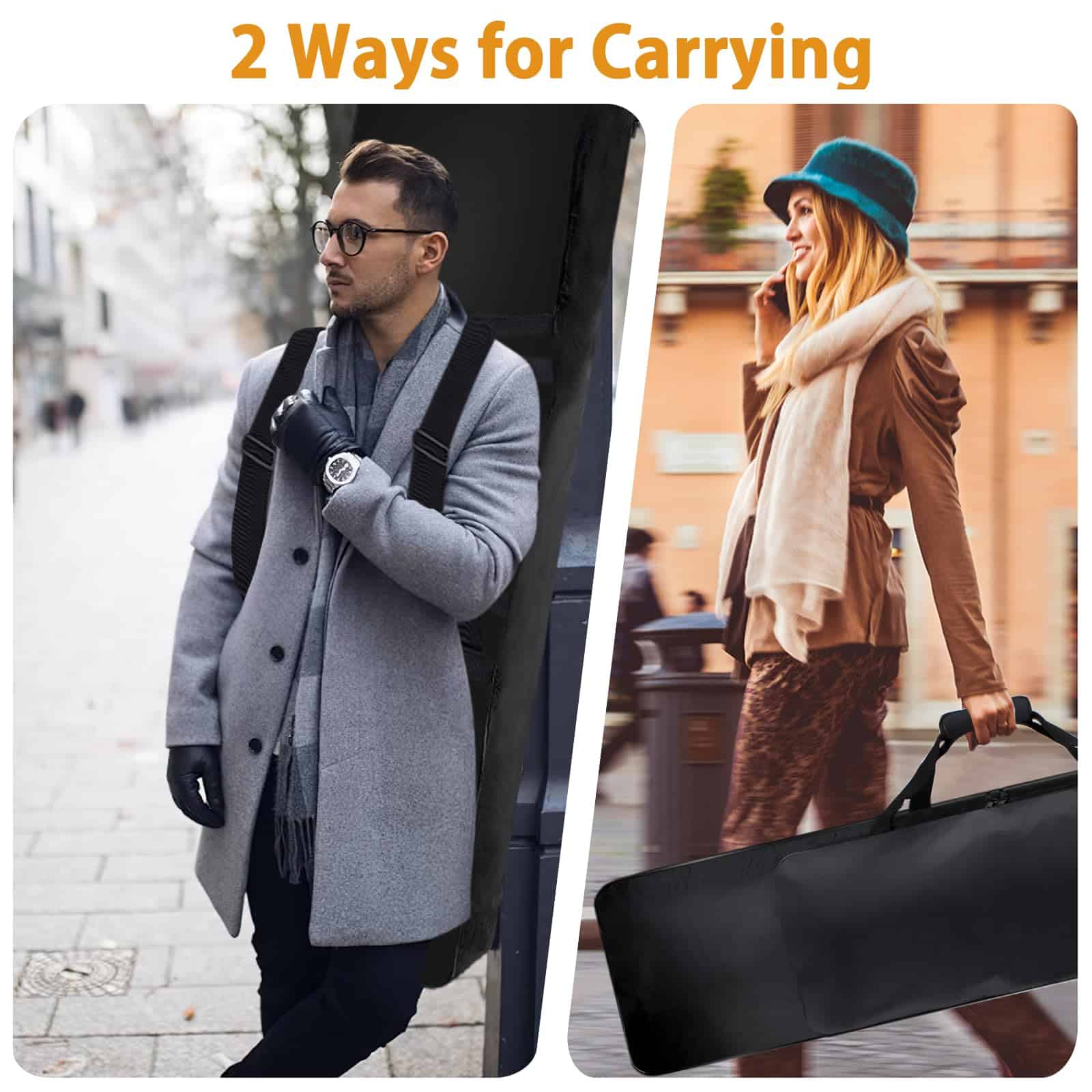 Estuche para Teclado de 88 Teclas NKTM, 53.5"x12.6"x6.3" - Imagen 7