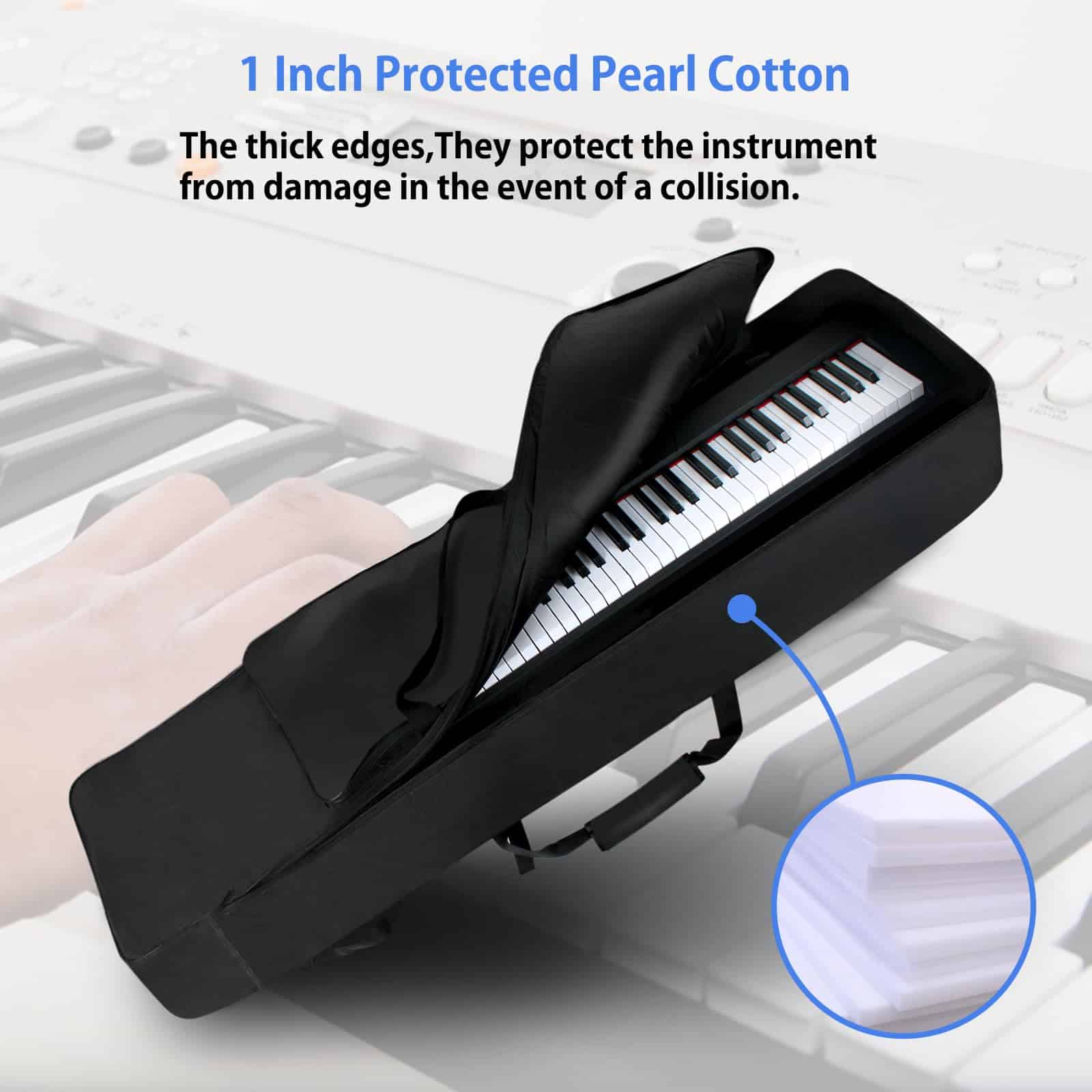 Estuche para Teclado de 88 Teclas NKTM, 53.5"x12.6"x6.3" - Imagen 4