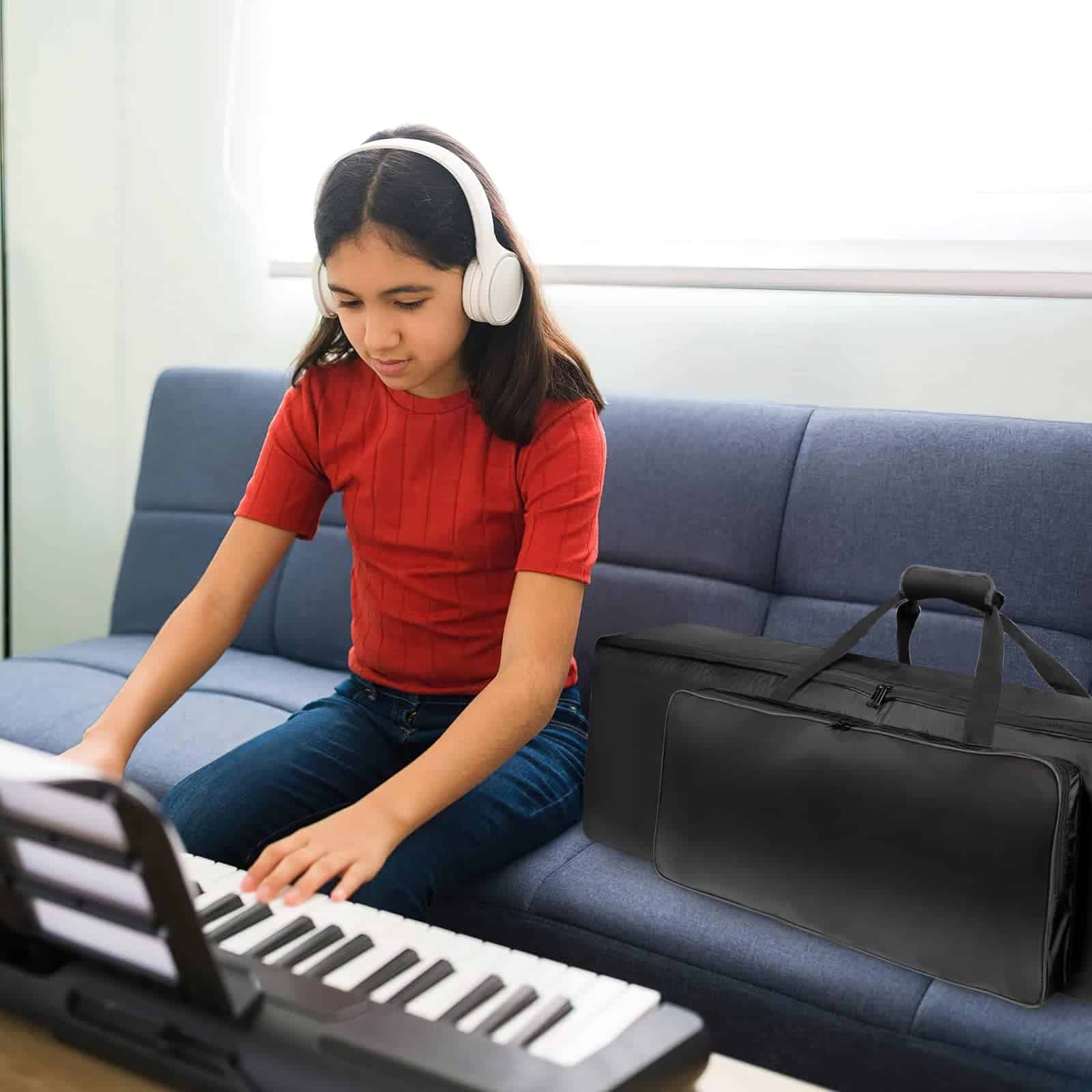 Estuche para Teclado de 88 Teclas NKTM, 53.5"x12.6"x6.3" - Imagen 9