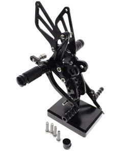FXCNC CNC Pedales Ajustables de Motocicleta Billet Rearsets